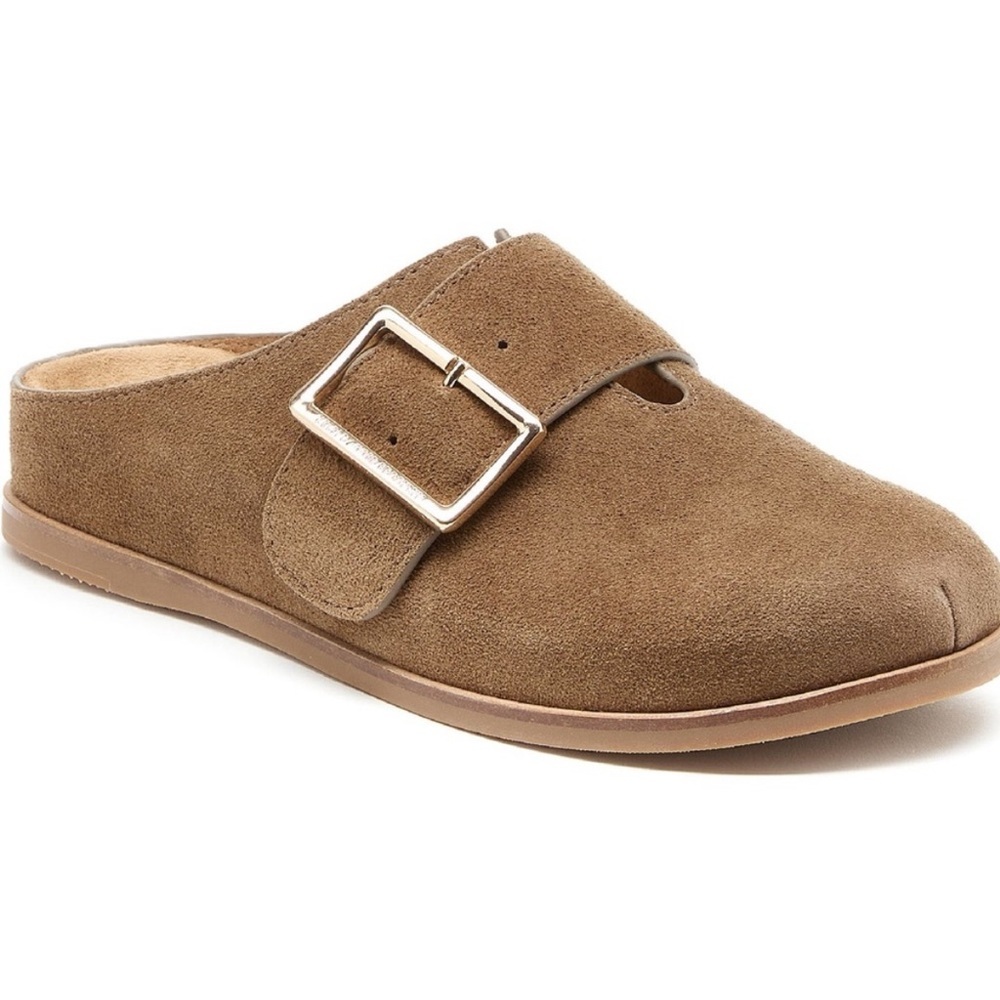 Kelsi Dagger Brown Suede Mules